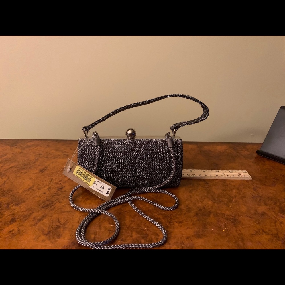 Preston & York Black/ Silver Evening Bag